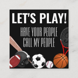 子供プレイデイトスポーツ スクエア名刺