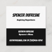 子供プレイデート漫画 スクエア名刺 (裏面)