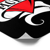 子供ママハートタトゥーのための母の日ラブママ ポスター (角)