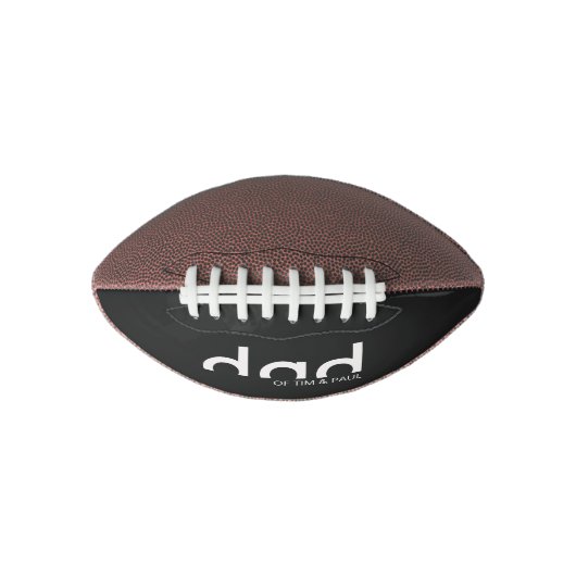 子供モダン名シンプル付きパパシャツ アメリカンフットボール (正面)