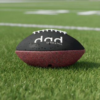 子供モダン名シンプル付きパパシャツ アメリカンフットボール