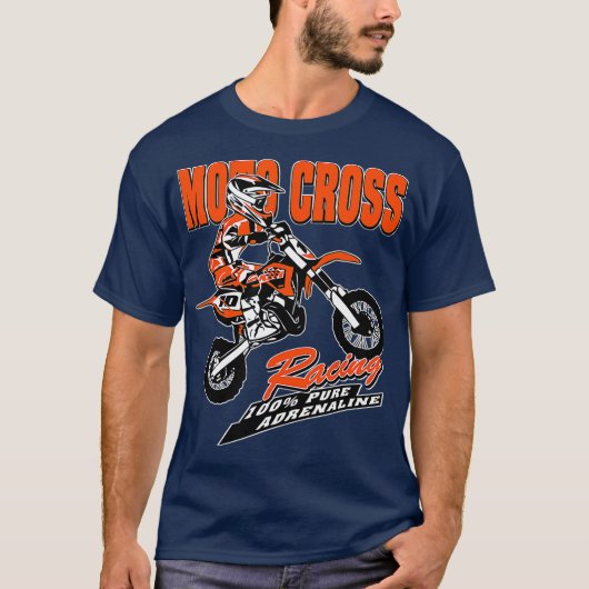 子供モトクロスダートバイクキッズMX Tシャツ (正面)