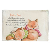 子供モーニングと夕べ祈りの言葉 パーソナライズされた 枕カバー (裏面)