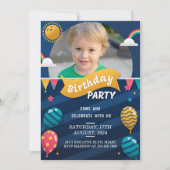 子供ユニークの誕生日招待状の作成 – カスタム 招待状 (正面)