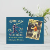 子供リトルリーグベースボール誕生日招待状 招待状 (スタンド正面)