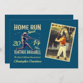 子供リトルリーグベースボール誕生日招待状 招待状 (正面/裏面)