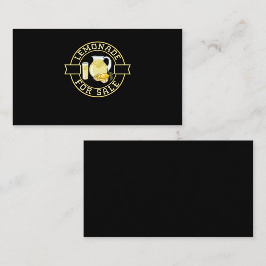 子供レモネードスタンドボーイズガール 名刺 (正面/裏面)