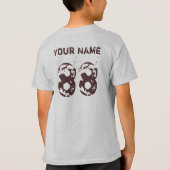 子供上のファンタジーのフットボールの試合 Tシャツ (裏面)