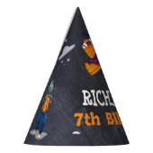 子供不気味ハロウィーン衣装バースデーパーティーハット パーティーハット (左)