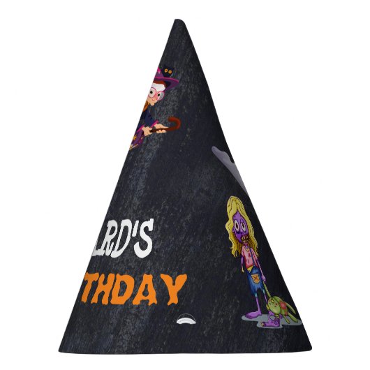 子供不気味ハロウィーン衣装バースデーパーティーハット パーティーハット (右)