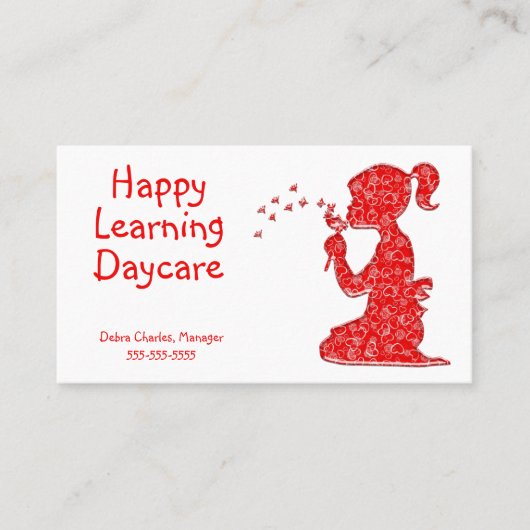 子供保育 – Happy Child - 名刺 (正面)