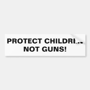子供保護は銃じゃない！プロガン制御 バンパーステッカー