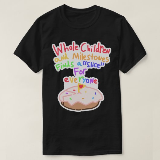 子供全体とマイルストーンTシャツ Tシャツ (デザイン正面)