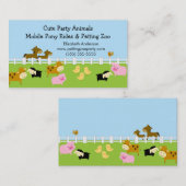 子供動物園の名刺 名刺 (正面/裏面)