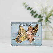 子供及び蝶の移動はがき ポストカード (スタンド正面)