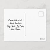 子供及び蝶の移動はがき ポストカード (裏面)