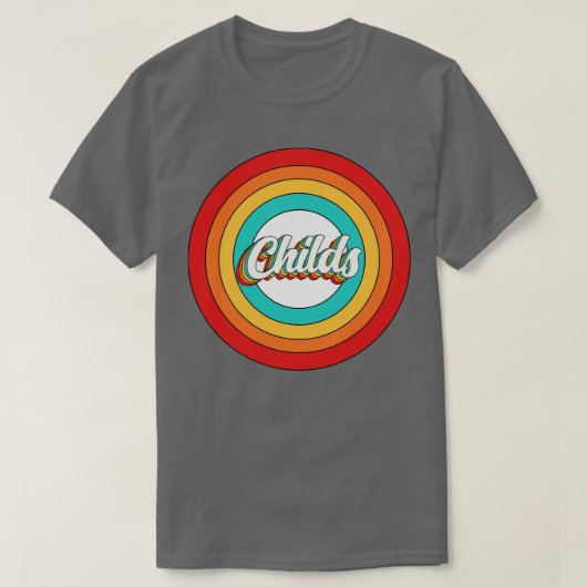 子供名シャツヴィンテージ子供円 Tシャツ (デザイン正面)