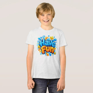 子供向けのかわいいカラフルなバブル・グラフィティデザイン トライブレンドTシャツ
