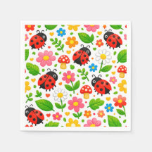 子供向けのかわいいテントウムシと花 自然愛好家向け