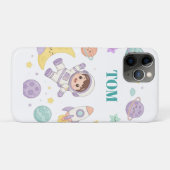 子供向けのかわいい宇宙飛行士の宇宙冒険 Case-Mate iPhoneケース (裏面(横))