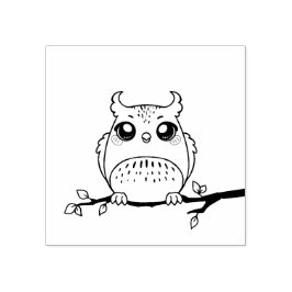 子供向けのかわいい漫画フクロウゴムスタンプ ラバースタンプ