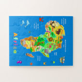 子供向けのアフリカ地図 ジグソーパズル (横)
