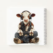 子供向けのカスタマイズノートブック ゲーマーカウ ノートブック (裏面)