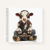 子供向けのカスタマイズノートブック ゲーマーカウ ノートブック (正面)