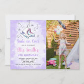 子供向けのカスタマイズ可能なスケートパーティーの招待状 招待状 (正面)