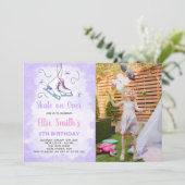 子供向けのカスタマイズ可能なスケートパーティーの招待状 招待状 (スタンド正面)