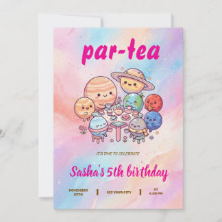 子供向けのキャラクター誕生日 招待状