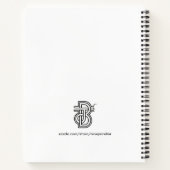 子供向けのクールな虹色のカラフルなかわいい恐竜 ノートブック (裏面)