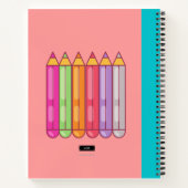 子供向けのスケッチブック ノート (裏面)