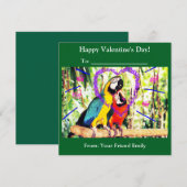 子供向けのファンキーな教室バレンタインラブパラッツ シーズンカード (正面/裏面)