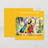 子供向けのファンキーな教室バレンタインラブパラッツ シーズンカード (正面/裏面)