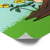 子供向けのポジティブな名言を飾ったキャラクターの成長をテーマにした壁掛けアート ポスター (角)