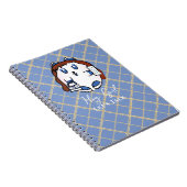 子供向けのユーモアあふれる動物の漫画ノートブック 青 白 金 ノートブック (右側)