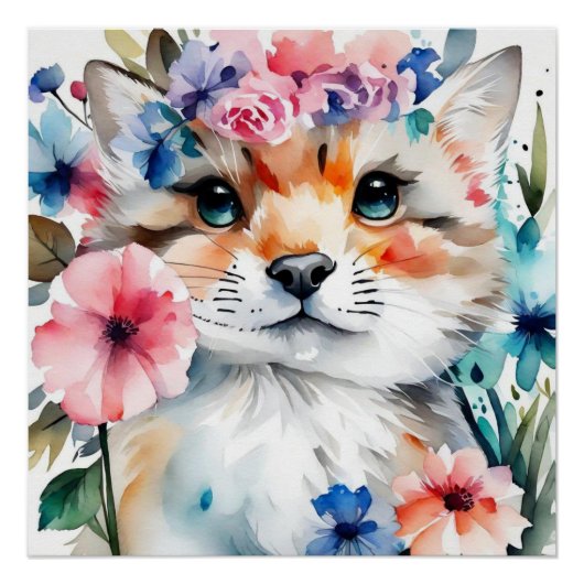 子供向けのヴィンテージ レトロ かわいいデザイン ポスター (正面)