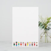 子供向けの列 便箋 (スタンド正面)