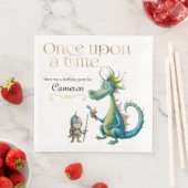 子供向けの古典的な妖精の物語のドラゴンと騎士 (インサイチュ)