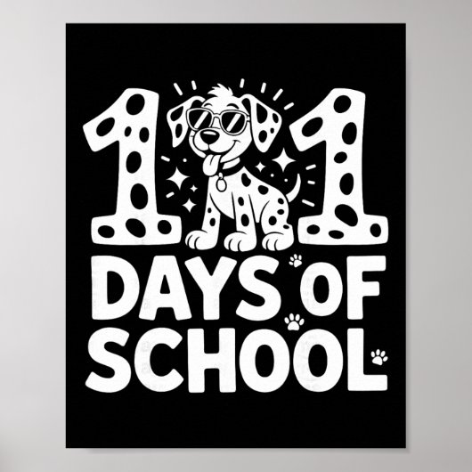 子供向けの学校の犬のデザイン1日目 学校に戻る ポスター (正面)