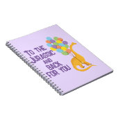 子供向けの恐竜バレンタイン学校ギフト 紫 ノートブック (右側)