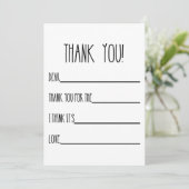 子供向けの感謝カード サンキューカード (スタンド正面)