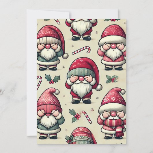 子供向けの詩とペアの「覗かないで」カード シーズンカード (正面)