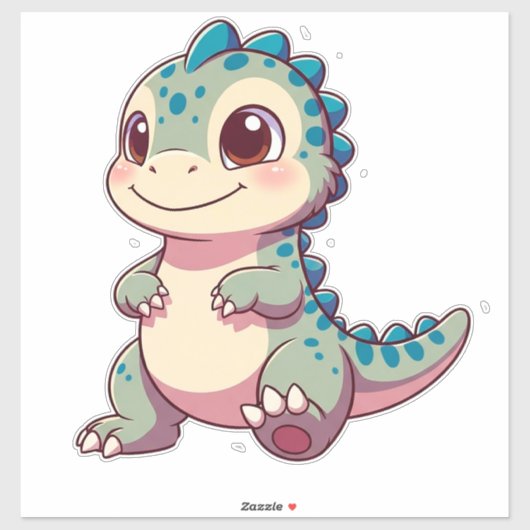 子供向けの赤ちゃん恐竜キャラクター シール (シート)