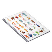 子供向けアルファベットレッスン教師向け動物アルファベット文字 ノートブック (右側)