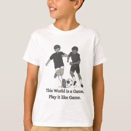 子供向けインスピレーショナルフットボール引用Tシャツ Tシャツ