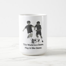 子供向けインスピレーションサッカー引用Tシャツ コーヒーマグカップ