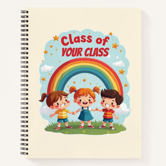 子供向けオーダーメイド教室デザイン ノートブック (正面)