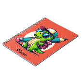 子供向けカスタマイズ恐竜ノート ノートブック (左側)